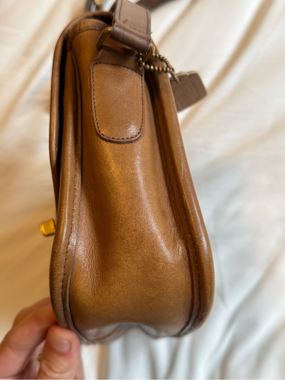 Vintage Coach Collegiate Bag in Putty - Picture 6 of 14